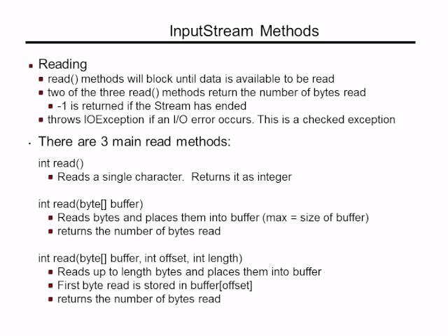 Java IO tutorial