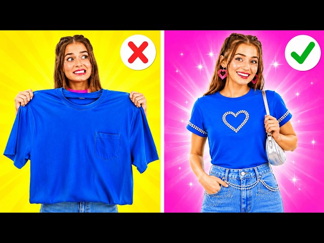 HACKS DE MODA QUE ESTÃO BOMBANDO! 😱✂️ Truques de Roupas Incríveis! || 123 GO! GOLD