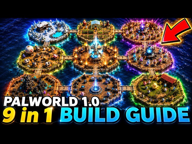 How To Build A 9 in 1 Base GUIDE - Palworld Best Water Base Location & Full Tutorial