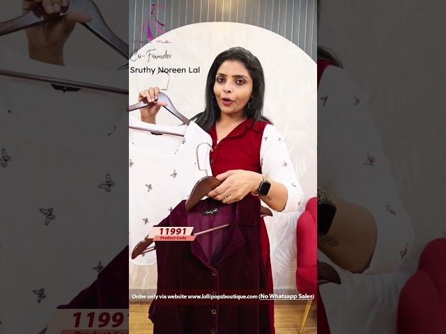 Yeame Velvet Dungree Set(11991)@ Rs.1449.00🔥