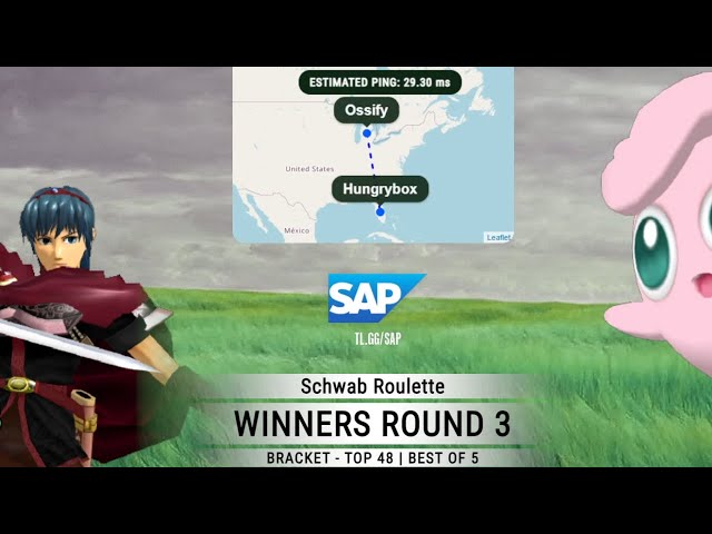 Ossify(Marth) vs Hungrybox(Puff) Schwab Roulette Winners Top 48 | Smash Melee