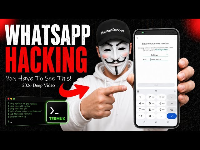WhatsApp Hacking  TOOL  in Termux ⚠️| Cybersecurity Awareness 2026