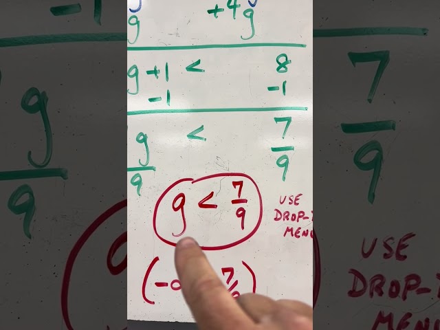 Solving Inequalities/Interval Notation 