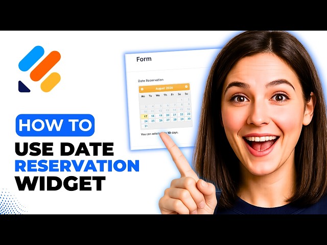 How To Use JotForm's Date Reservation Widget