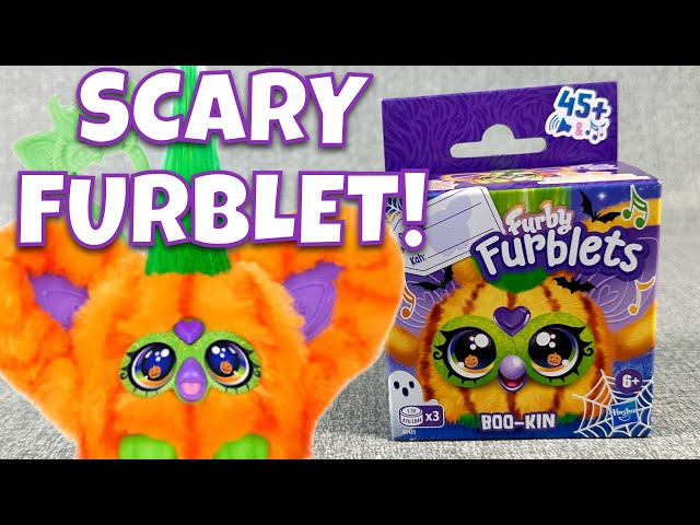 FURBY FURBLETS HALLOWEEN BOO-KIN OPENING AND REVIEW!