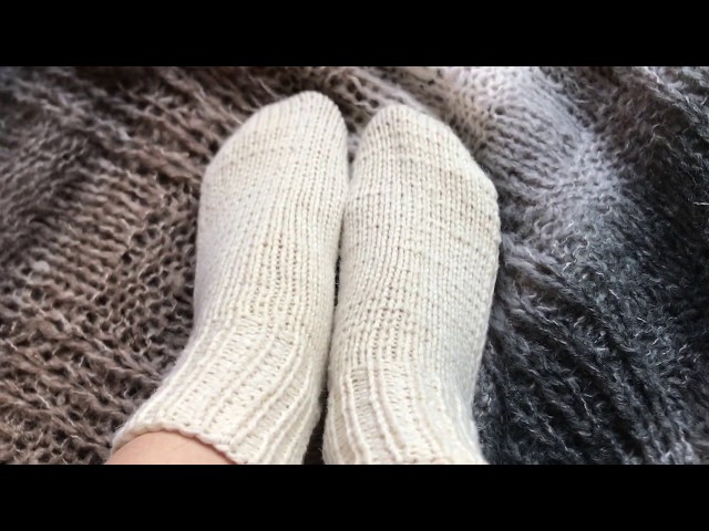 ¡¡¡TU PUEDES TEJER CALCETINES SOLO CON 2 AGUJAS!!!! Teje calcetines con agujas rectas