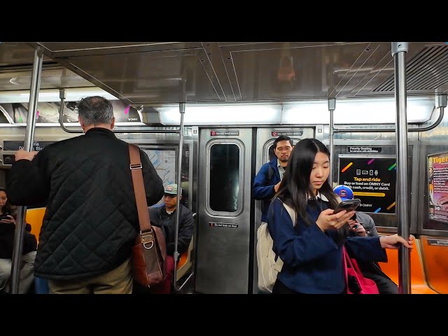 NYC Subway Ride to Manhattan 34th St Herald Square from Queensboro Plaza : N Train Ride