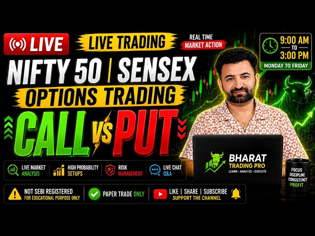 🚨 LIVE | NIFTY • SENSEX • BANKNIFTY  | Option Trading with Live Analysis | #live #trading #dhan