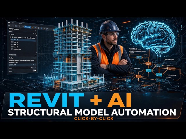Revit BIM + AI Auto Rebar Automation | Upskill in Structural BIM | Click-by-Click Practical Training