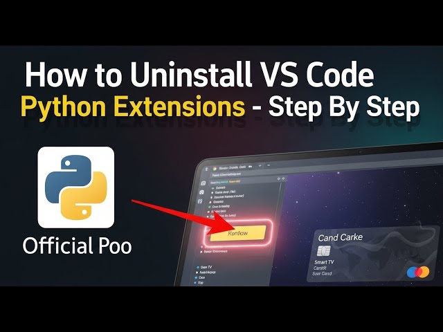 How to uninstall VS Code Python extensions - Step By Step