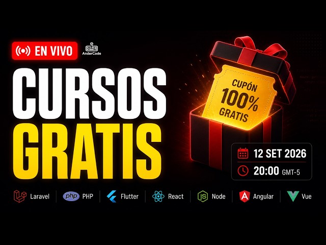 🎁 CURSOS GRATIS EN VIVO 🔥 Generaré Cupones GRATIS de Programación | 12/09/26 - 20:00 GMT-5