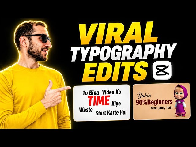 How to Edit Typography in CapCut | How to Make Typography Reels | Viral Mobile Video Editing