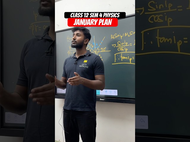 Class 12 Sem 4 Physics Syllabus , it’s time for Practice #letsimprove #class12