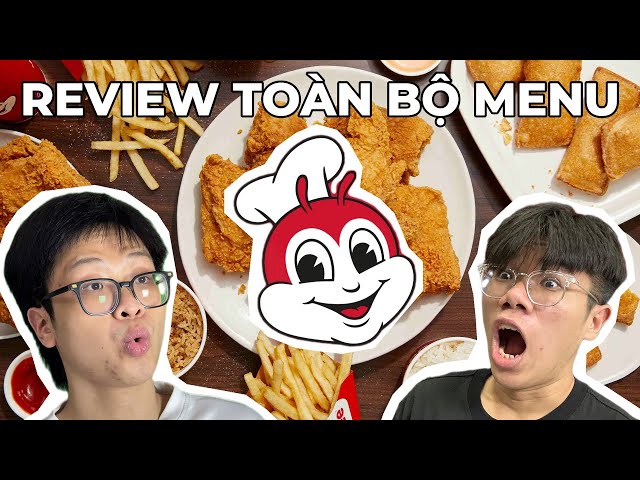 I reviewed the entire Jollibee menu with @khoaithichancay