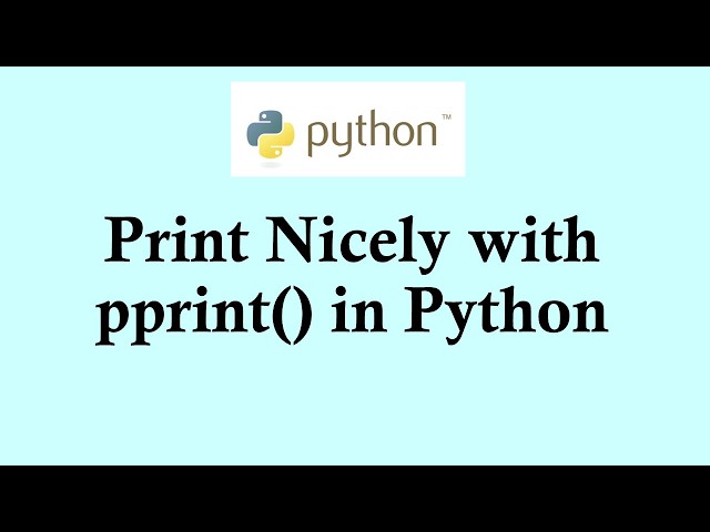 Easy Python tutorials | Output better form using pprint in Python