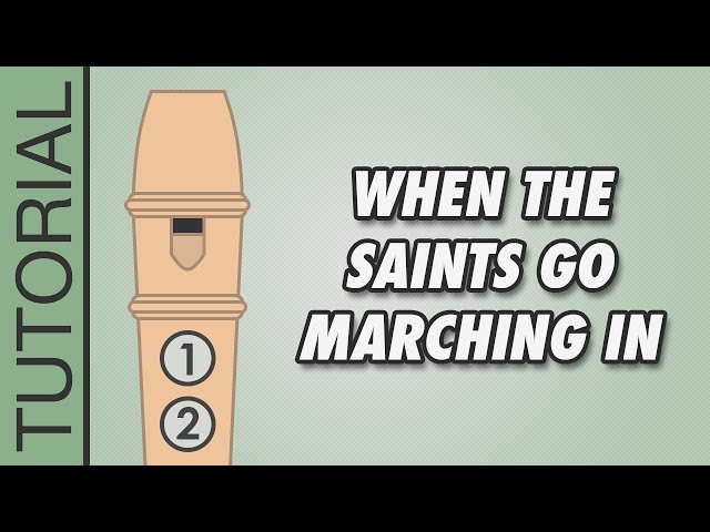 When the Saints Go Marching In (G Major) - Recorder Tutorial 🎵 EASY Song