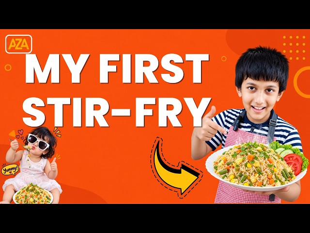 Veggie Fried Rice: My First Stir-Fry! (A Kid Made This Whole Lunch)
