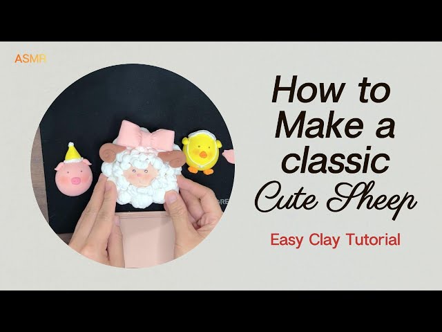 How to Make a Cute Sheep | Easy Clay Tutorial