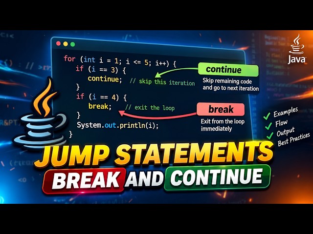 Java break vs continue — Explained with Examples