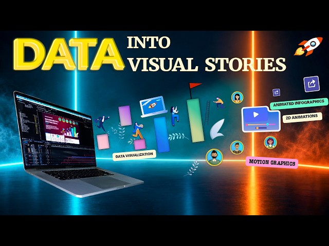 Transforming data into visual stories - Portfolio with Motion Graphics