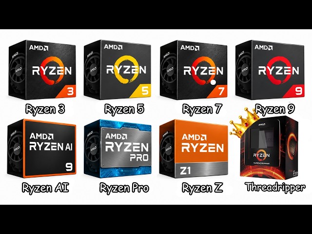 Every AMD Ryzen CPU Explained Simply in 8 Minutes