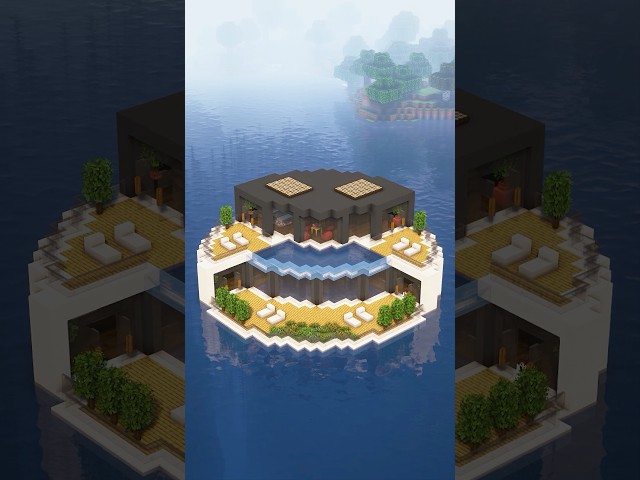 Minecraft Modern Water House🏠 #minecraft