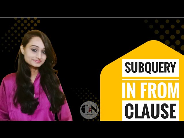 How to use subquery in FROM Clause || MySQL Tutorial Series|| Code With Neha 
