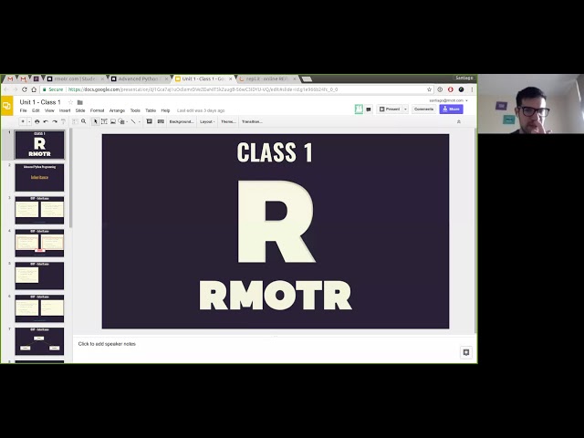 Advanced Python Programming -  Unit 2 - Class 2