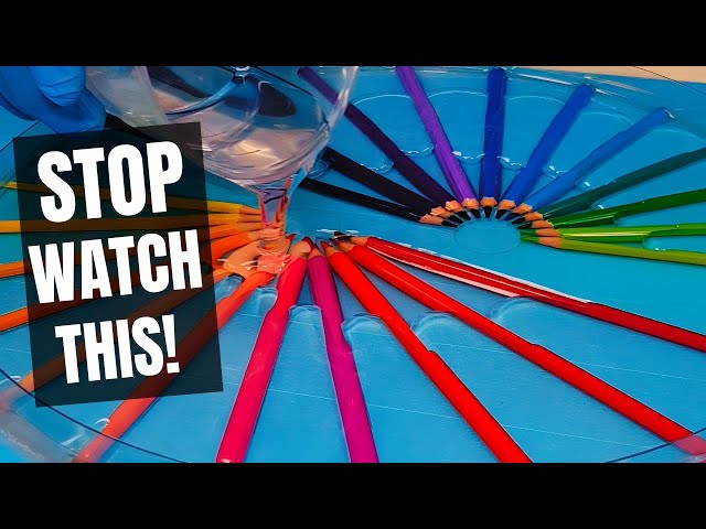 I Made a Clock From Colored Pencils! The Result Is Wild!