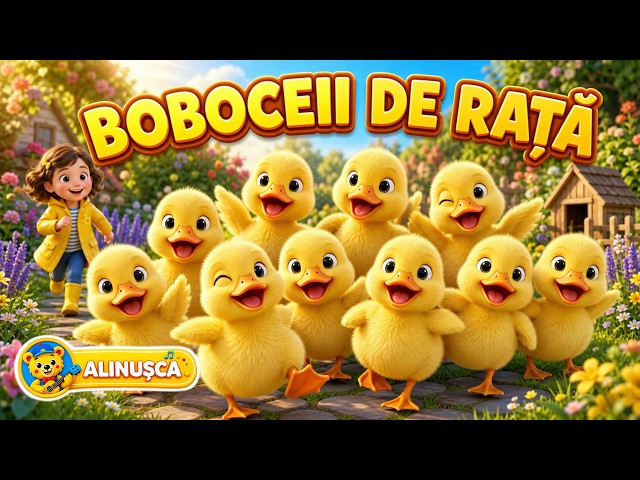 Boboceii de rață 🦆 - Cântec pentru copii cu animale | Alinușca