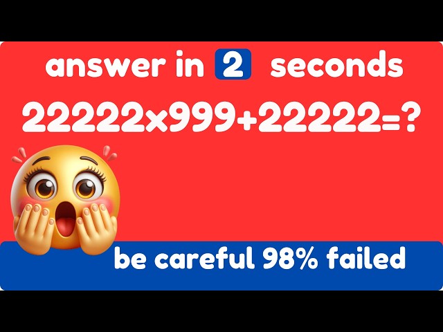 Ready for challenge. but only 2% solve this math's trap be careful, try for correct answer.