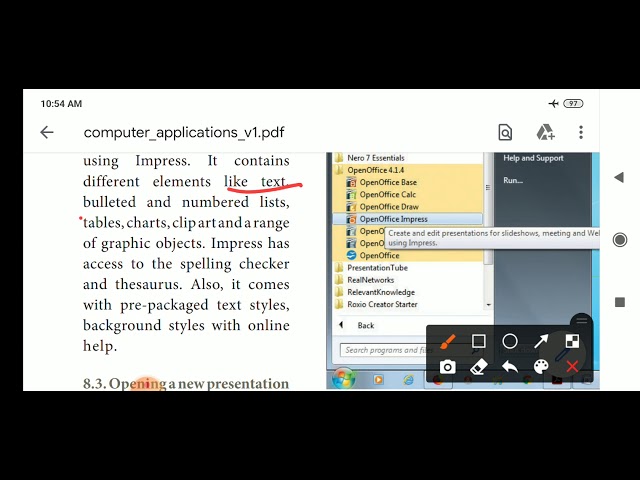 +1 COMPUTER APPLICATIONS CHAPTER-8(PART-1)