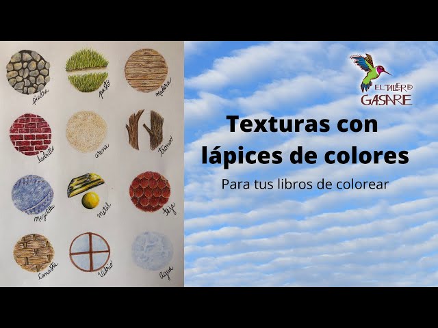 Cómo dibujar texturas con lápices de colores