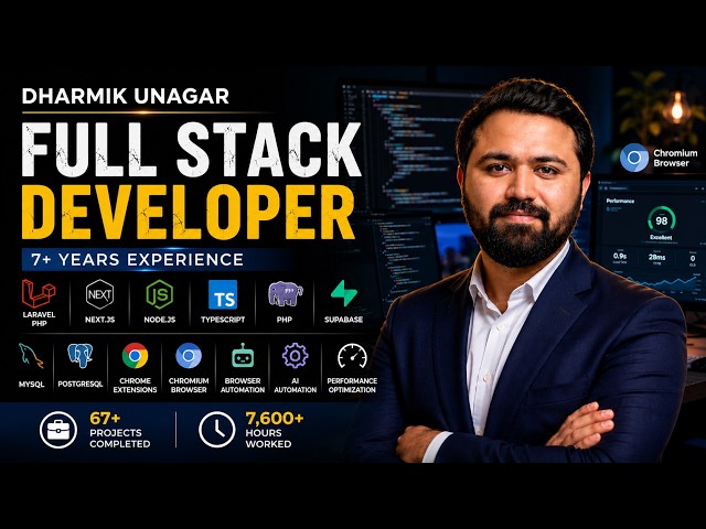 Full Stack Developer Portfolio || Web || AI Automation || Chrome Extensions || Chromium Browser