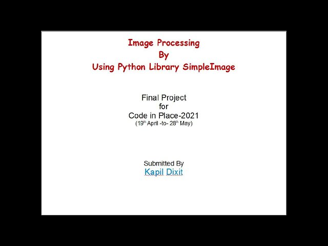 Image Processing By Using Python Library SimpleImage