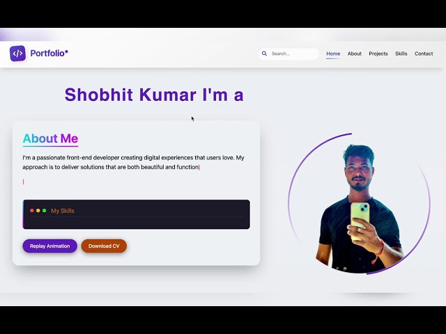 Responsive Portfolio Website Using HTML & CSS | Web Dev Project