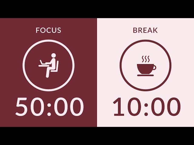 50/10 Pomodoro Timer with Brown Noise 🎧 7-Hour Study with Me for Deep Focus & ADHD ✨