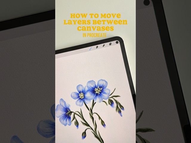 How to Move Layers between Canvases ✏️ #procreate #tutorial #tutorials #arttips #procreatetutorial