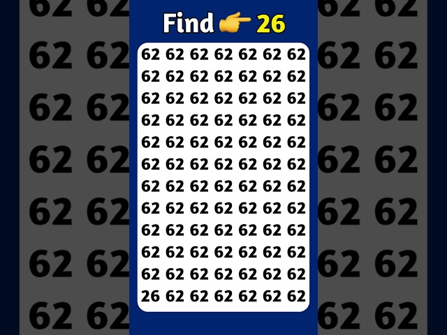 Find The Odd Number 26 #findtheoddnumber #shorts #maths #riddle #puzzle #viral #viralshorts #quiz