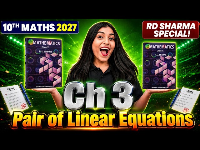 Pair of Linear Equations | Ch 3 RD Sharma Special Questions | Full Revision 🎯| Shikha Ma'am