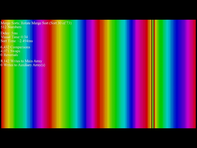 Over 70 Sorting Algorithms in Under an Hour - Rainbow