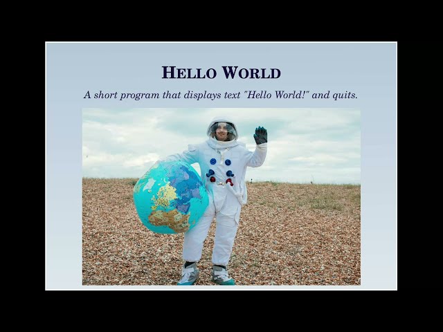 Easy Python - programming for beginners - Lesson 01 - Hello World