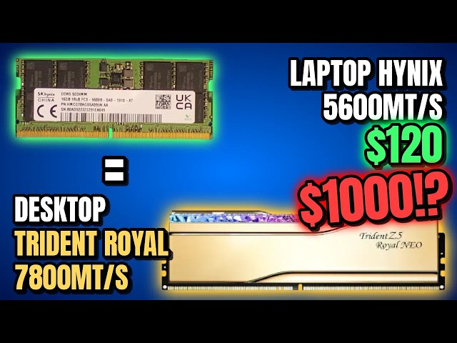 I Turned Laptop DDR5 in Desktop DDR5 and then Overclocked It