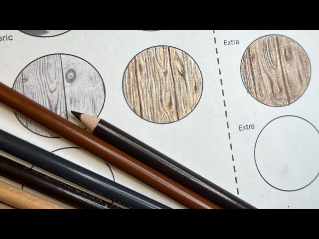 REAL TIME: How to create wood texture using prismacolor colored pencils