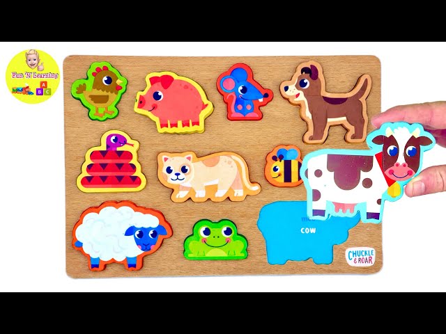 Animal Puzzle Adventure | Learn about Animals with Activity Puzzle | Toddler Toy Learning Video