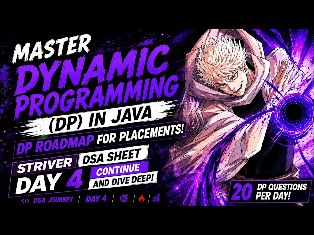 Master Dynamic Programming (DP) in Java | | Striver DSA Sheet | Day 4