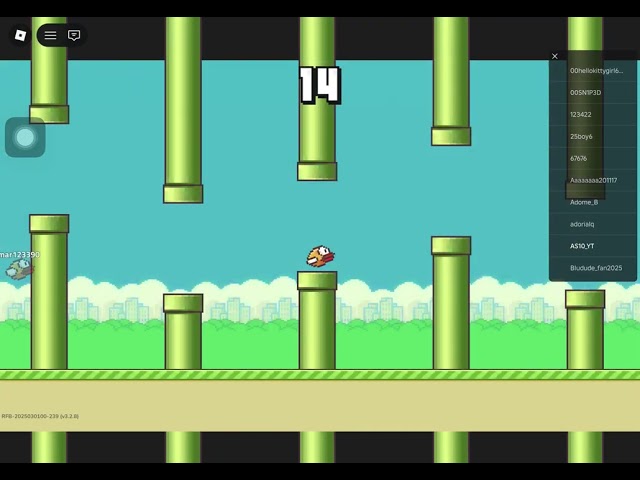 ROBLOX FLAPPYBIRD NOT STOPPING TILL I GET A NEW HIGH SCORE