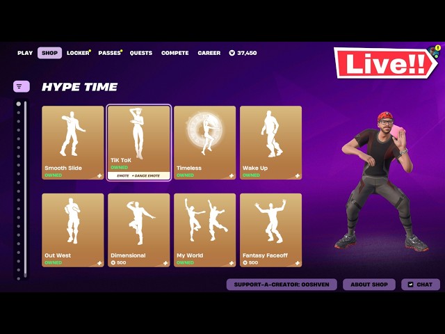 🔴*LIVE* FORTNITE TIKTOK EMOTE IS BACK! ITEM SHOP TODAY & MORE! (Chapter 7)