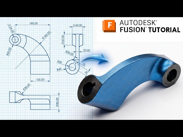 Fusion 360 From Zero | Beginner Step-by-Step Modeling Tutorial #181