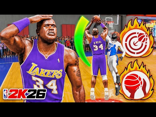 My *CATFISH* SHAQ CENTER BUILD is MAKING RANDOM REC PLAYERS RAGE QUIT in NBA 2K26